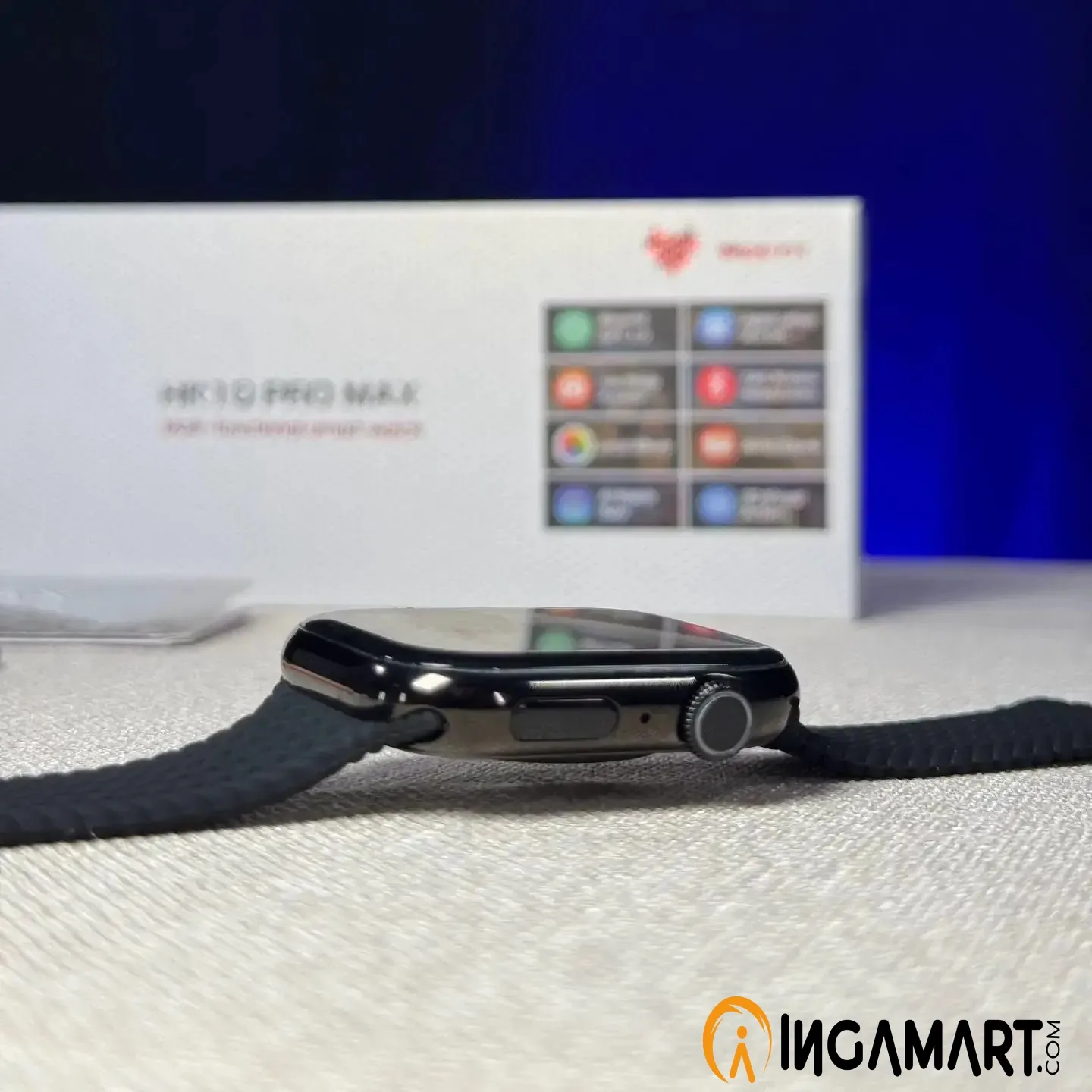 Shop the HK10 Pro Max Smartwatch on Ingamart.com – fitness tracker, health monitor, long battery life, sleek design, and advanced features.