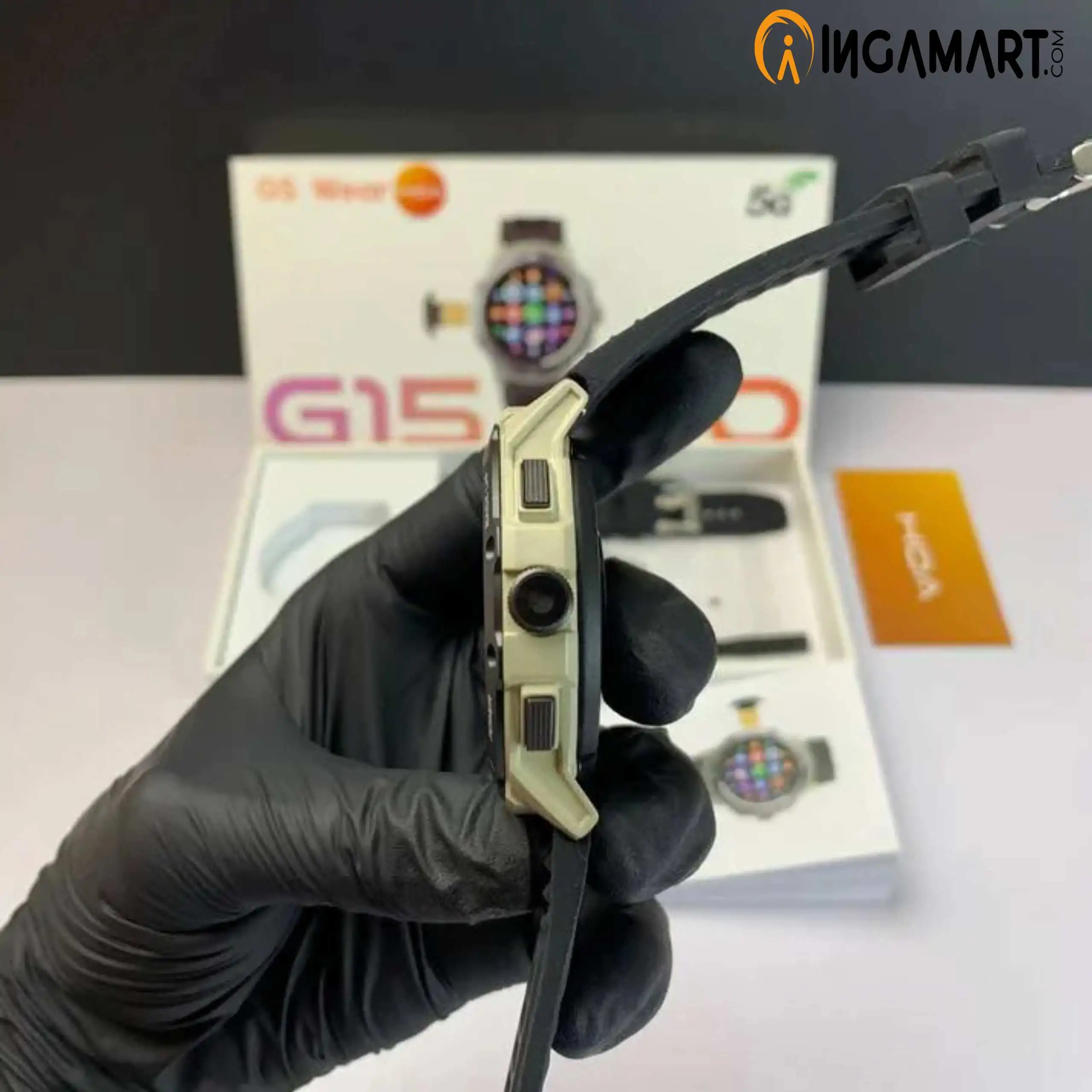 Explore the G15 Pro 5G Android Smartwatch on ingamart.com. Featuring 5G connectivity, fitness tracking, health monitoring, sleek design, and long battery life.
