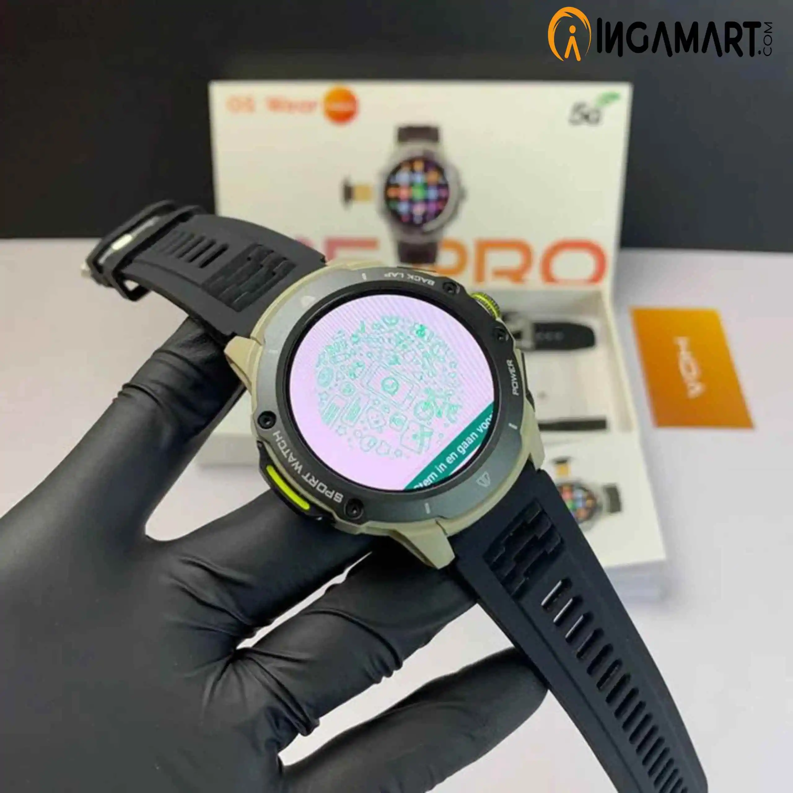Explore the G15 Pro 5G Android Smartwatch on ingamart.com. Featuring 5G connectivity, fitness tracking, health monitoring, sleek design, and long battery life.