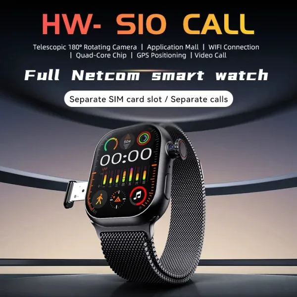 HW S10 Android Smartwatch with ChatGPT AI