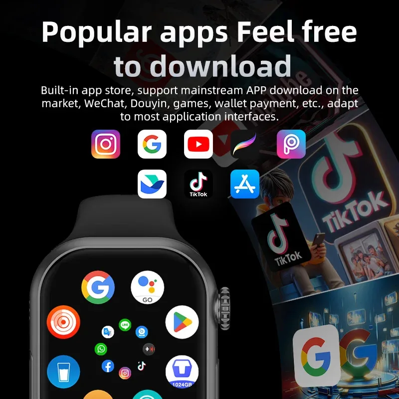 HW S10 Android Smartwatch with ChatGPT AI