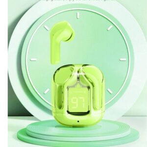 Transparent earphones portable TWS touch control copper ring ABS Fast charging Handsfree wireless LED Display Earbuds