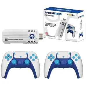 Classic Game Stick Mini Retro – 4K Console, 30000+ Games, Two-Player, Expandable Memory
